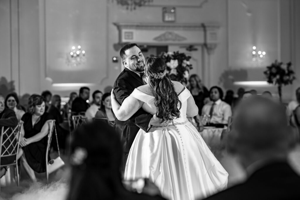 A heartwarming moment, captured by New Jersey Wedding Photographer Jarot Bocanegra, as the bride and groom share their first dance.